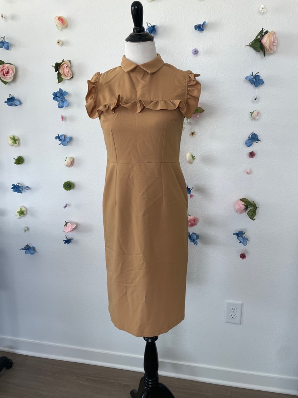 ASOS Alter Pencil Dress With Frill Bib